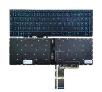 X psblty Clavier rétroéclairé (États-Unis/Français/Brésilien/Russe/Espagnol), Compatible avec Lenovo ，IdeaPad L340-17, L340-15, L340-17IRH et L340-15IRH (rétroéclairage Bleu).(French)