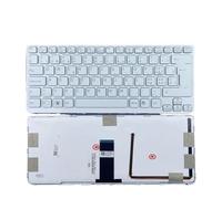 X psblty Clavier rétroéclairé Suisse for Ordinateur Portable, Compatible avec Sony,VAIO, SVE 14, SVE14, SVS14, SVE14A, SVE14A18ECH, E14A18ECS, E14A17ECP, E14A17ECW, Blanc, Disposition SW