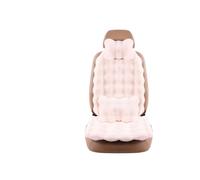 X psblty Coussins Siège Voiture Peluche Ensemble Coussins Siège Voiture Peluche Épaisse, Housse Avant, Universelle, Fausse Fourrure Lapin, Confort Hivernal(Beige 4pcs)