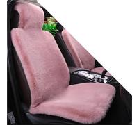 X psblty Coussins Siège Voiture Peluche Housse De Siège Voiture en Fourrure Lapin Artificielle, Coussin Universel Peluche, Chaud pour SUV, Camions, Etc(1 Seat Pink)