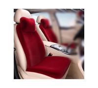 X psblty Coussins Siège Voiture Peluche Housse Siège en Peluche d'hiver, Coussin Imitation Fourrure Lapin, Protection Chaude Et Moelleuse, Accessoires D'intérieur Automobile(Wine Red 3pcs)