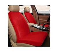 X psblty Coussins Siège Voiture Peluche Housse Siège en Peluche d'hiver, Coussin Imitation Fourrure Lapin, Protection Chaude Et Moelleuse, Accessoires D'intérieur Automobile(Red 2pcs)