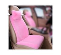 X psblty Coussins Siège Voiture Peluche Housse Siège en Peluche d'hiver, Coussin Imitation Fourrure Lapin, Protection Chaude Et Moelleuse, Accessoires D'intérieur Automobile(Pink 3pcs)
