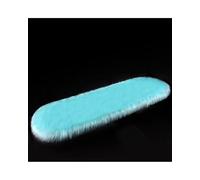 X psblty Coussins Siège Voiture Peluche Housses Siège Auto Imitation Laine, Chaudes pour l'hiver - Peluche À Poils Longs, Épaisse Confortable, Une Seule Pièce(Lake Blue Back 1pc)