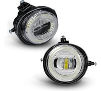 X psblty Feux Antibrouillard Pour Mazda 2 2010-2015 Feu de brouillard Ensemble de feu de brouillard de voiture LED Angel Eyes Phare Feux de jour