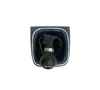 X psblty Pommeau Levier Vitesses Pommeau Levier Vitesse À 5 Ou 6 Vitesses Avec Étui En Matière synthétique Pour Golf V MK5 MK6 Pour Jetta R32 2004-2014(Black cap 6G boot)