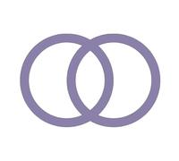 X psblty Support Telephone Voiture Anneau Plaque Magnétique Universel en Métal Support Autocollant Feuille Chargeur pour Voiture 2 Paquets Support de téléphone de Voiture(Purple)