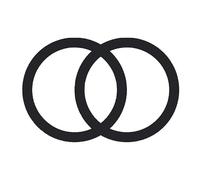 X psblty Support Telephone Voiture Anneau Plaque Magnétique Universel en Métal Support Autocollant Feuille Chargeur pour Voiture 2 Paquets Support de téléphone de Voiture(Black)