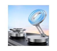 X psblty Support Telephone Voiture Support De Téléphone Magnétique sous Vide, Ventouse Réglable À 360 °, Format Poche, Pliable(K11-White)