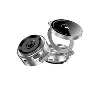 X psblty Support Telephone Voiture Support Téléphone À Ventouse Magnétique sous Vide, Chargeur 15W, Pliable, pour Voiture 16 15 14 13 12 Pro(Silvery)