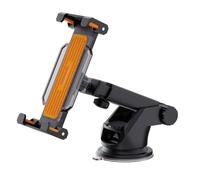 X psblty Support Telephone Voiture Support Téléphone À Ventouse Voiture pour Z Fold 7 6, Tableau Bord pour Ipad 4.7-14 "pour 17 Pro Max pour Samsung Support de téléphone de Voiture(Orange)