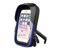 X psblty Support Telephone Voiture Support Téléphone Portable Étanche pour Vélo, 6.4 Pouces, Guidon Moto, Étuis Universels pour Scooter Support de téléphone de Voiture(Blue (Motorcycle))
