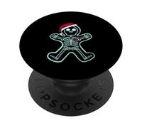 X-Ray Gingerbread Man Squelette de Noël Infirmière Xray Tech PopSockets PopGrip Adhésif