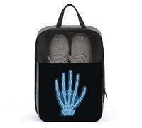 X-ray of Human Hand Sac à chaussures bleu pour voyage usage quotidien Sac de rangement anti-poussière Sac de rangement pour chaussures de golf