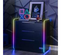 X Rocker Electra Armoire de jeu avec éclairage RVB et contrôle par application
