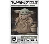 X Rocker Lobcede.be 865673 Poster Star Wars The Mandalorian 61 x 91 cm Motif Wanted The Child Multicolore
