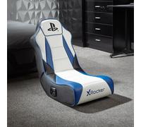 X-Rocker - Siège De Jeu Pliable Playstation Geist 2.0 Floor Rocker Ver.2 - Blanc - Pour Enfants De 6 À 12 Ans