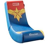 X-Rocker - Siège de jeu Video Rocker Marvel officiel Édition Captain Marvel Icon - pour enfants de 6 à 12 ans
