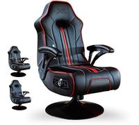 X Rocker Torque 2.1 Chair Chaise Gaming Noir/Rouge Simili Cuir Universel