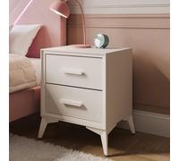 X-Rocker XR Living Florence Table de chevet en toile avec 2 tiroirs, table d'appoint de rangement, 2 tiroirs en tissu pour enfants/adolescents/adultes, idéale pour le salon, la chambre, le placard, le