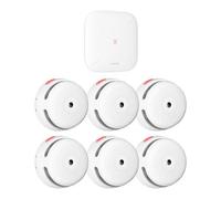 X-Sense D¨¦tecteur de Fum¨¦e Connect¨¦, Kit de S¨¦curit¨¦ pour la Maison avec SBS50 Station de Base, Conforme ¨¤ la Norme EN14604, Compatible avec l'Appli X-Sense Home Security, FS31