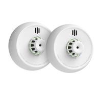 X-Sense Détecteur de Chaleur Wi-FI Compatible avec l'Appli X-Sense Home Security, Station de Base SBS50 Requise, s'Interconnecte avec Les Détecteurs de la Série Link+, XH02-M, Lot de 2