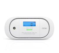 X-Sense Détecteur de Monoxyde de Carbone Interconnecté sans Fil avec Pile Remplaçable, Affichage Digital avec Mémoire des Valeurs de Crête, Conforme à la Norme en 50291, XC01-WR, Link+, Lot de 1