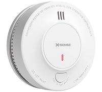 X-Sense Détecteur de fumée avec batterie 10 ans - Indicateur LED et bouton silencieux - Conforme à la norme EN14604 - SD19