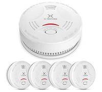 X-Sense Détecteur de Fumée avec Batterie Scellée 10 Ans, Détecteur d'Incendie Répond à la Norme EN14604, SD11, Lot de 5