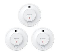 X-Sense Détecteur de Fumée, Base SBS50 Requise, SD19-MN, Lot de 3 | Batterie Intégrée de 10 Ans et Notifications via l’Application X-Sense Home Security