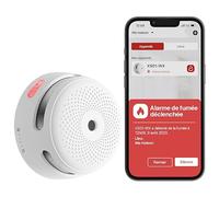 X-Sense Détecteur de Fumée Connecté avec Pile Remplaçable, Détecteur de Fumée Wi-FI Conforme à la Norme EN14604, Notifications Via l’Application, XS01-WX, Lot de 1