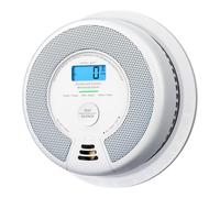 X-Sense Détecteur de Fumée et de Monoxyde de Carbone Autonome de 10 Ans, Détecteur de Fumée et de CO avec Bouton de Test, Vérification Automatique, Selon EN14604 et EN50291, SC07