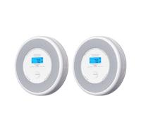 X-Sense Détecteur de Fumée et de Monoxyde de Carbone avec Fonction d’Alerte Vocale en Français, Détecteur de Fumée et de CO avec Pile Remplaçable, XP0A-SR, Lot de 2