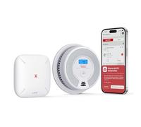X-Sense Détecteur de Fumée et de Monoxyde de Carbone (CO) Connecté, Kit de Sécurité pour la Maison avec Station de Base SBS50, Compatible avec l'Appli X-Sense Home Security, SC07-MR11