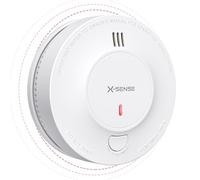 X-Sense Détecteur de Fumée Interconnecté sans Fil avec Pile Intégrée de 10 Ans, Portée de Transmission de Plus de 250 m (820 Pieds), Conforme à la Norme EN14604, Série Link+, SD19-W, Lot de 1