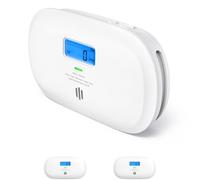 X-Sense Détecteur de Monoxyde de Carbone, Détecteur de CO à Pile Remplaçable avec Affichage Numérique, Alarme de Monoxyde de Carbone Portable avec Mémoire de Valeur de Crête de CO, XC0C-SR, Lot de 2
