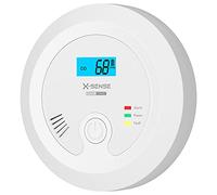 X-Sense Détecteur de Monoxyde de Carbone avec Pile Remplaçable, CO03B | Bouton Test et Voyant d’État LED pour Afficher la Concentration de CO
