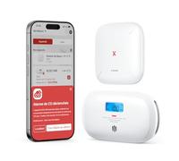 X-Sense Détecteur de Monoxyde de Carbone Connecté, Détecteur de CO avec SBS50 Station de Base, Compatible avec l'Appli X-Sense Home Security, XC0C-MR11
