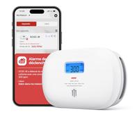 X-Sense Détecteur de Monoxyde de Carbone Connecté, Détecteur de Monoxyde de Carbone Intelligent avec Affichage Numérique LCD, Détecteur de Monoxyde de CO Portable à Emporter Partout, XC0C-iR, Lot de 1