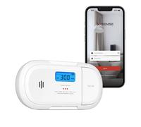 X-Sense Détecteur de Monoxyde de Carbone Connecté, Notifications Push en Temps Réel Via l'Application X-Sense Home Security, Pile