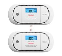 X-Sense Détecteur de Monoxyde de Carbone Interconnecté sans Fil avec Pile Remplaçable, Affichage Digital avec Mémoire des Valeurs de Crête, Conforme à la Norme en 50291, XC01-WR, Link+, Lot de 2