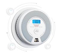 X-Sense Détecteur de Fumée et de Monoxyde de Carbone Interconnecté par RF sans Fil avec Pile d’Une Durée de Vie de 10 Ans, Portée de Transmission Supérieure à 250 m, SC07-W, Link+, Lot de 1