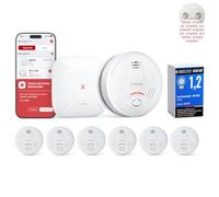 X-Sense Détecteur de fumée SD11-MR61 – Fixation magnétique sans perçage, alertes en temps réel