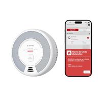 X-Sense Wi-FI Détecteur de Fumée et de Monoxyde de Carbone Connecté avec Pile remplaçable, Détecteur Combiné Intelligent Compatible avec l’Application X-Sense Home Security, SC06-WX, Lot de 1