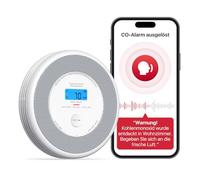 X-Sense XP0A-iR Détecteur de fumée et de monoxyde de carbone Wi-Fi avec alarme vocale et annonce de localisation, détecteur combiné de fumée et de monoxyde de carbone pour 17 pièces programmables