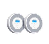 X-Sense XP0A-iR Lot de 2 détecteurs de fumée et de monoxyde de carbone avec alarme vocale et annonce de localisation, combinés Wi-Fi pour 17 pièces définissables, compatible avec l'application de