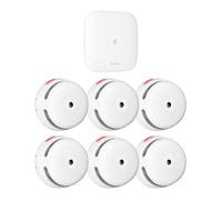 D¨¦tecteur de fum¨¦e Wi-Fi X-Sense, kit de s¨¦curit¨¦ domestique avec station de base SBS50, compatible avec l'application de s¨¦curit¨¦ domestique X-Sense, FS61