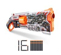 X-Shot Skins Lock Blaster par ZURU avec 16 fléchettes, Barillet Rotatif, Technologie Air Pocket Dart