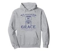 X-Sinner Saved by Grace Verse: Christian Faith Motorcycle Sweat à Capuche