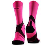 X-Socks - Bike Expert Crew - Chaussettes de cyclisme - EU 42-44 - fluo pink / x black